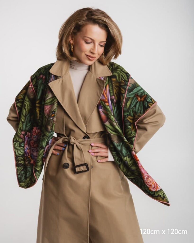 chusta welniano jedwabna dwustronna pomander spadiora 6