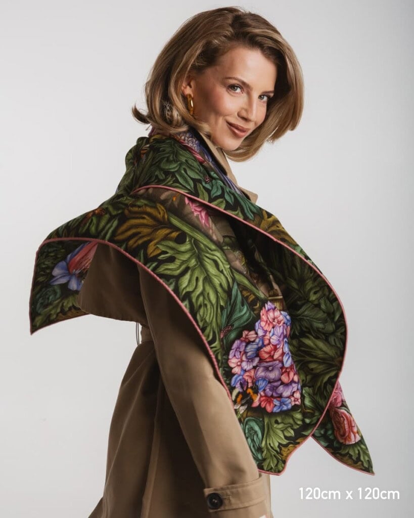 chusta welniano jedwabna dwustronna pomander spadiora 7