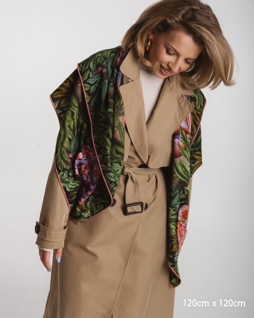 chusta welniano jedwabna dwustronna pomander spadiora 8