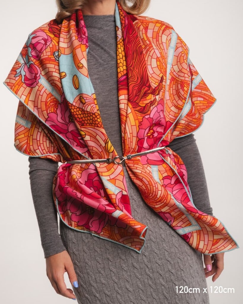 chusta welniano jedwabna dwustronna rok drewnianego smoka spadiora 6