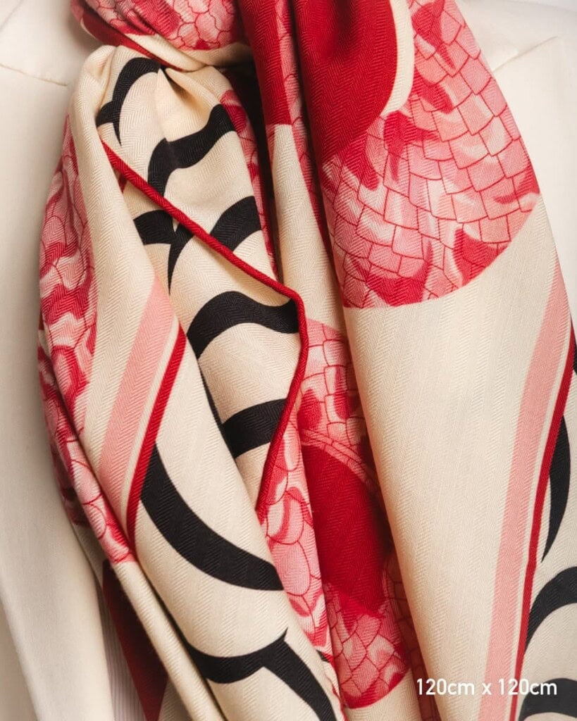 chusta welniano jedwabna dwustronna rok weza spadiora 2