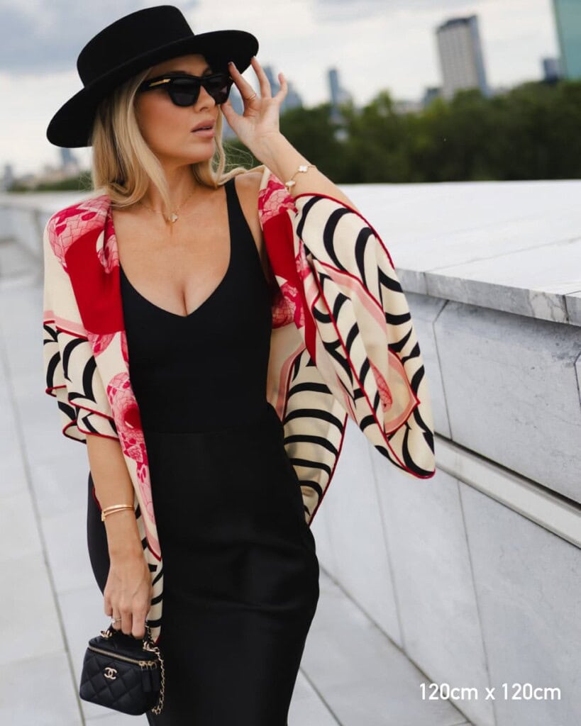 chusta welniano jedwabna dwustronna rok weza spadiora 20