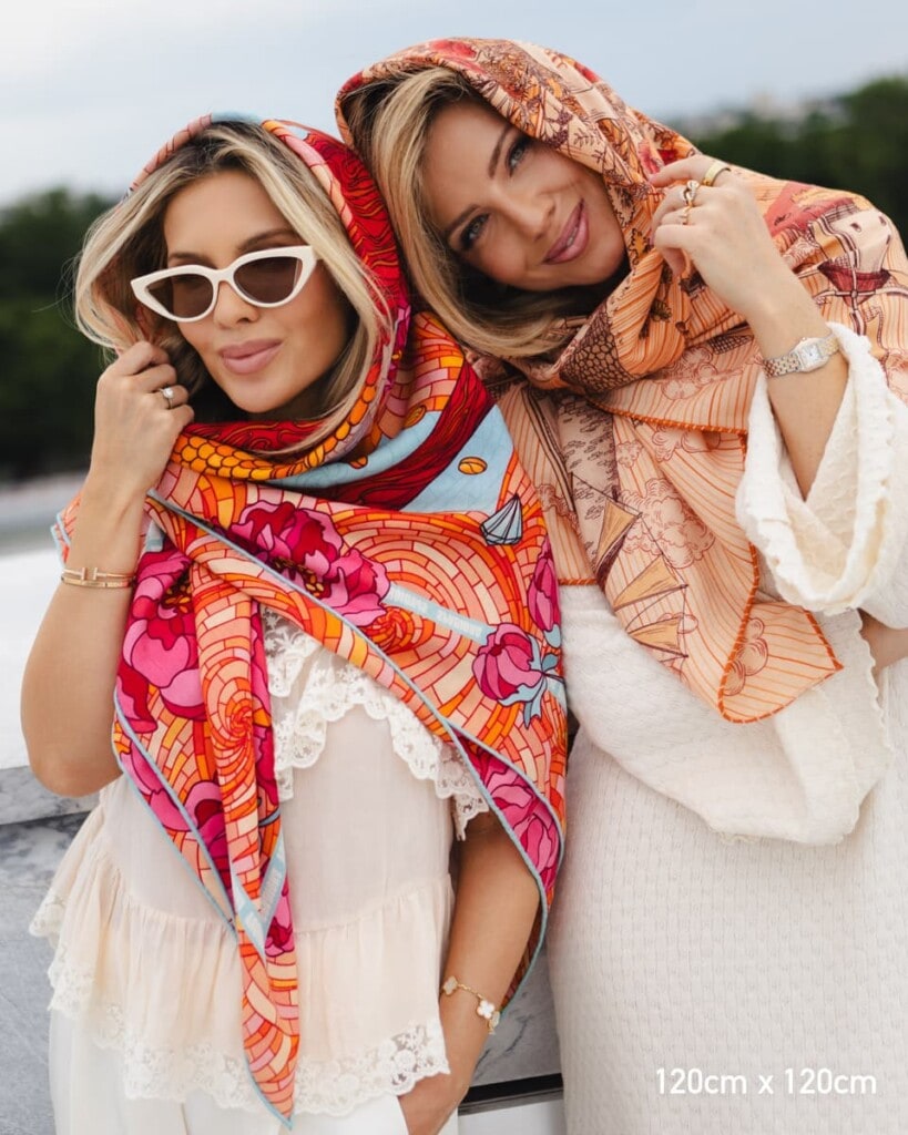 chusta welaniano jedwabna dwustronna rok drewnianego smoka wiatraki spadiora 4