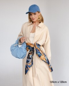 chusta welniano-jedwabna dwustronna-dzien i noc spadiora