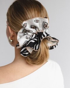 jedwabna gumka scrunchie ornamilo spadiora 2
