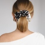 jedwabna gumka scrunchie zebra spadiora