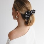 jedwabna gumka scrunchie zebra spadiora 1