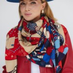 chusta welniano jedwabna dwustronna cyrk spadiora 7