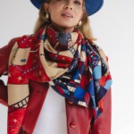 chusta welniano jedwabna dwustronna cyrk spadiora 8