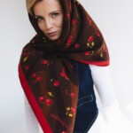 chusta welniano jedwabna dwustronna wisnie spadiora 9