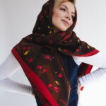 chusta welniano jedwabna dwustronna wisnie spadiora 10