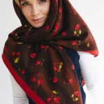 chusta welniano jedwabna dwustronna wisnie spadiora 11