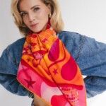 chusta welniano jedwabna dwustronna rozkosz spadiora