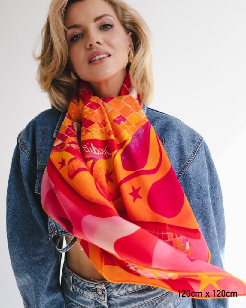 chusta welniano jedwabna dwustronna rozkosz spadiora 2