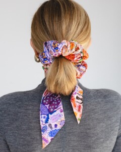 gumka scrunchie z szarfa spadiora 1