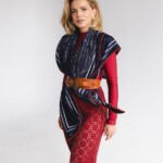 chusta welniano jedwabna dwustronna latarnia spadiora