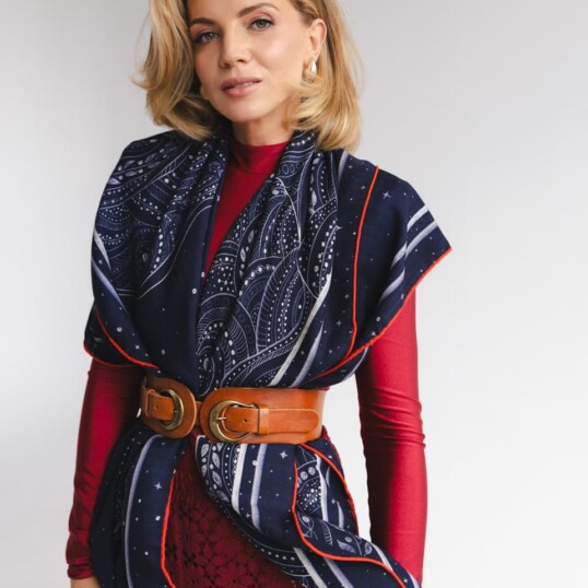 chusta welniano jedwabna dwustronna latarnia spadiora 2