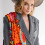 chusta welniano jedwabna dwustronna fauna spadiora 1