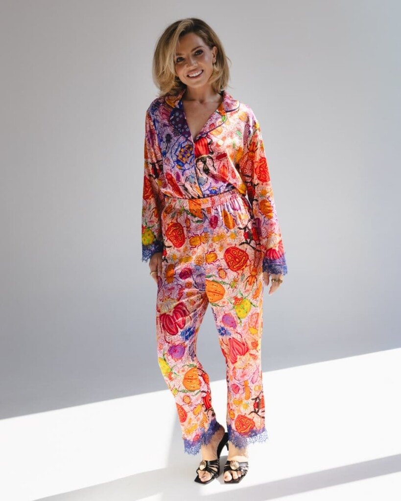 jedwabna pizama senso zuki zestaw z dlugimi spodniami spadiora 4