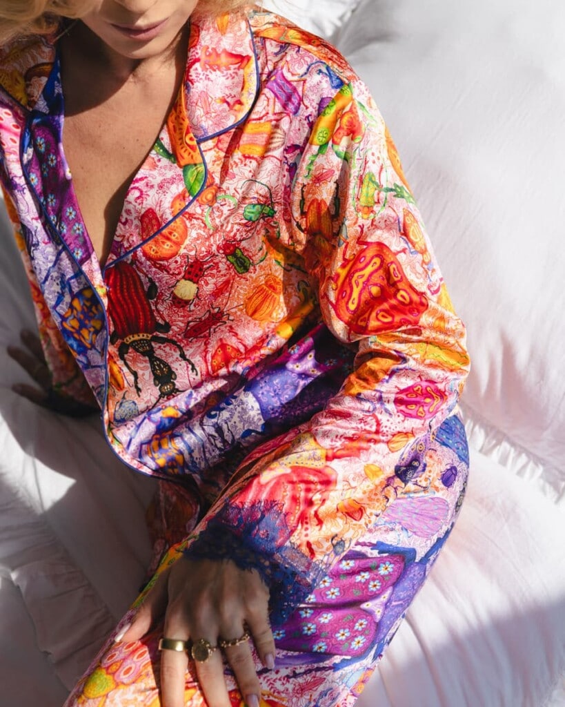 jedwabna pizama senso zuki zestaw z dlugimi spodniami spadiora 8