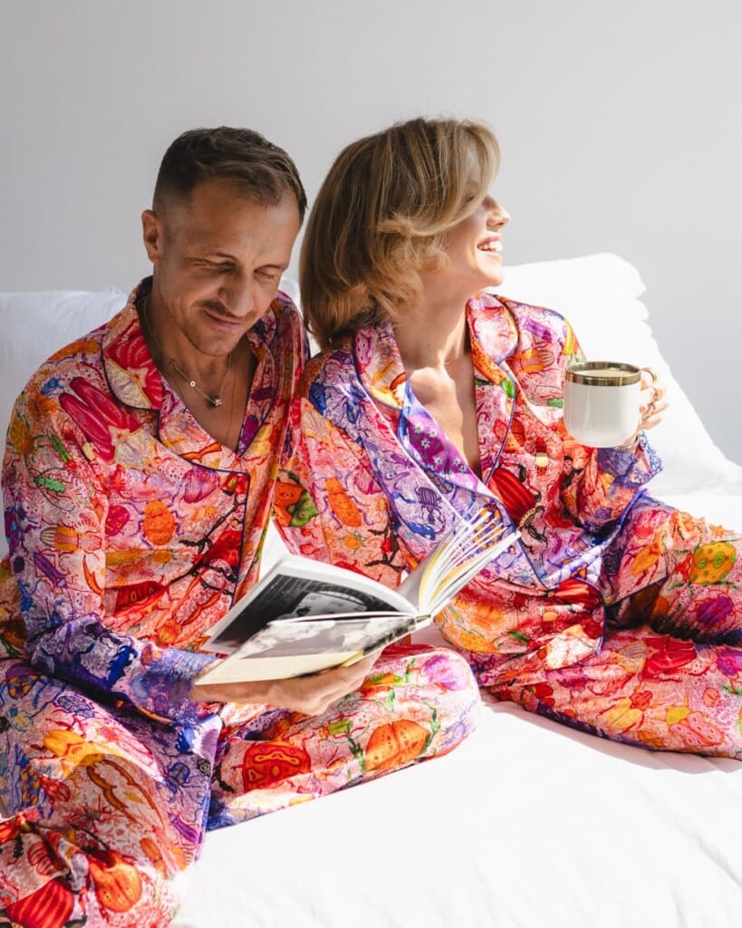 jedwabna pizama senso zuki zestaw z dlugimi spodniami spadiora 11