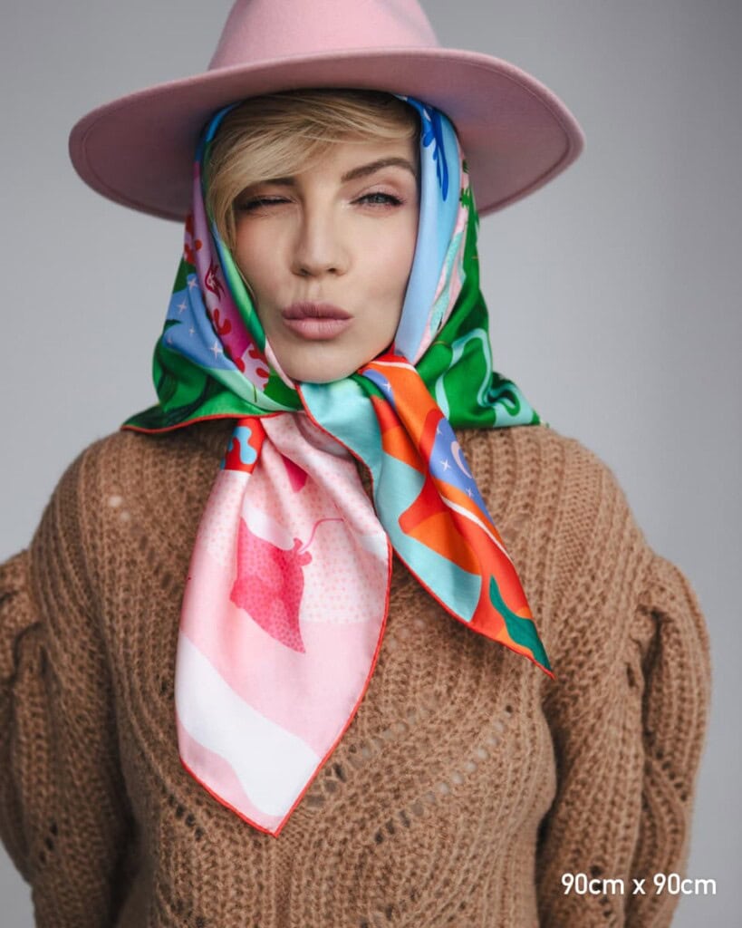 apaszka jedwabna dwustronna sen spadiora 9