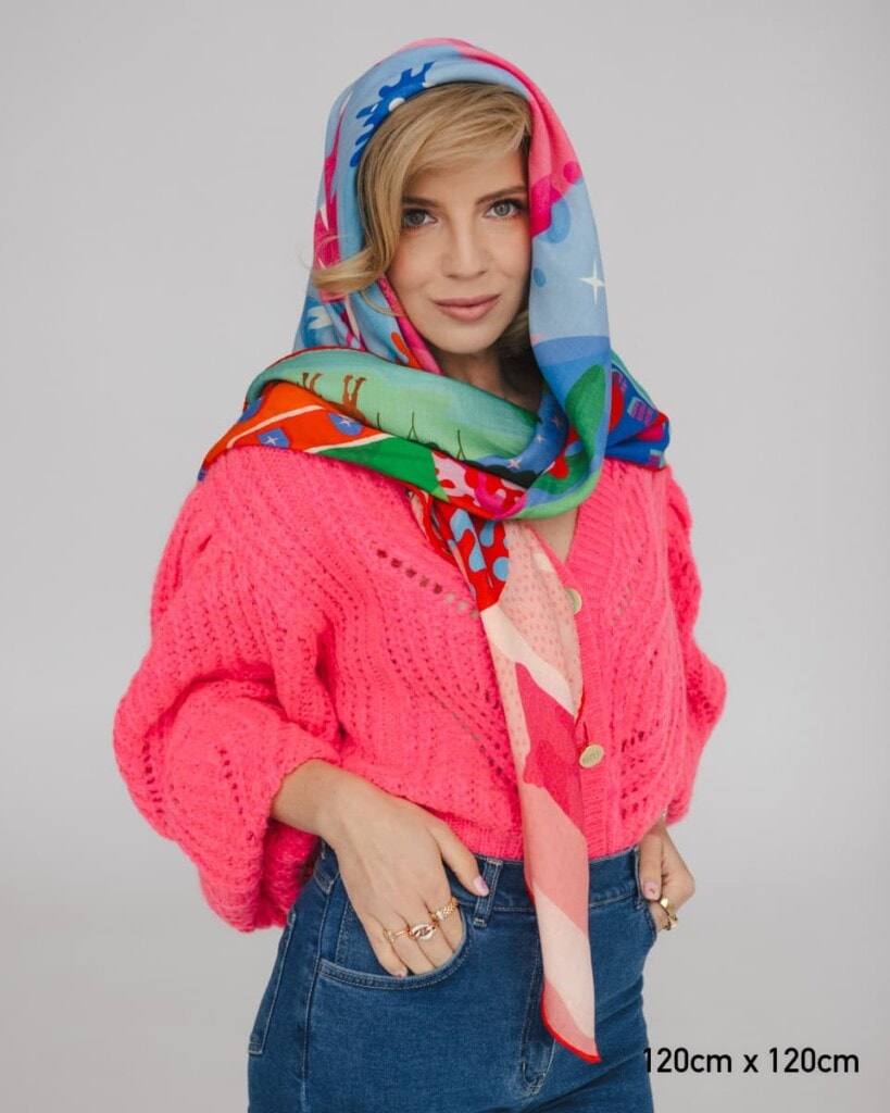 chusta welniano jedwabna dwustronna sen spadiora 2