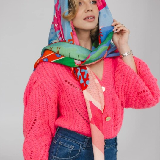 chusta welniano jedwabna dwustronna sen spadiora 3