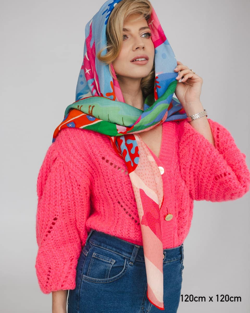 chusta welniano jedwabna dwustronna sen spadiora 3