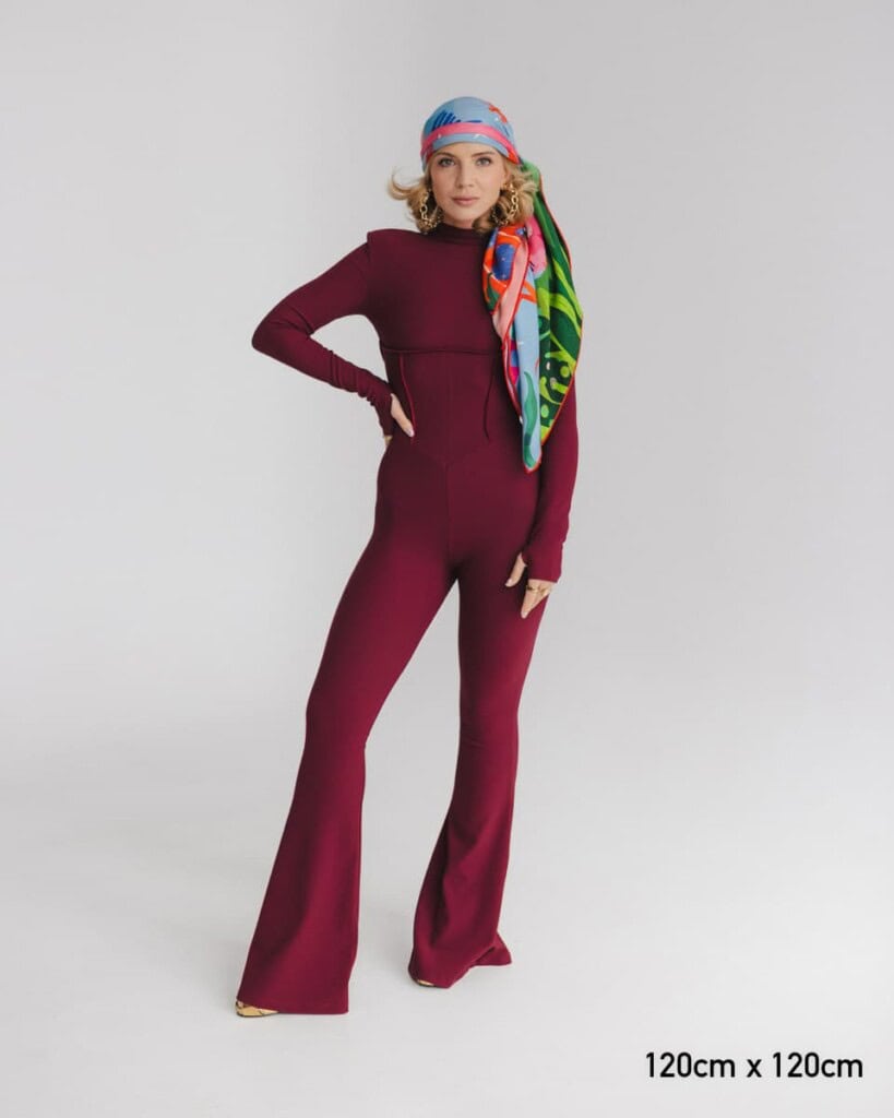 chusta welniano jedwabna dwustronna sen spadiora 4