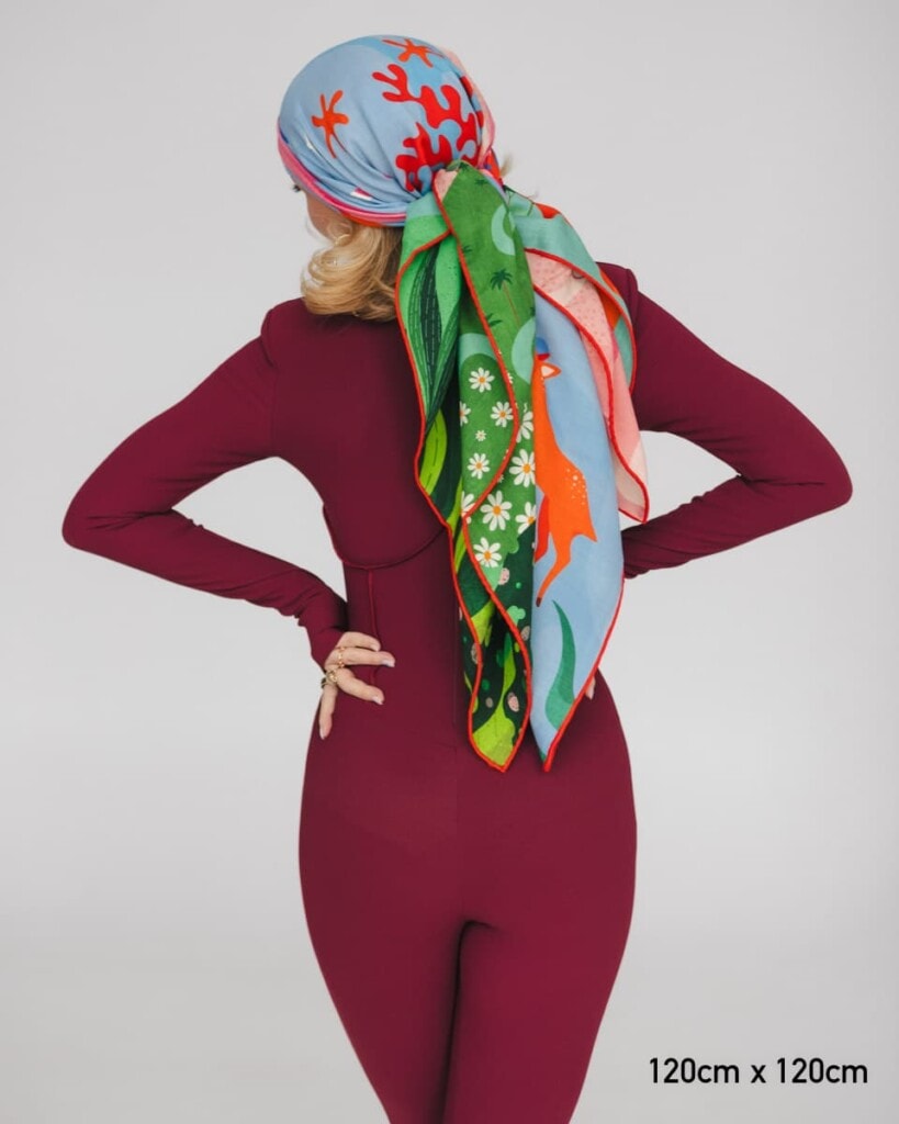 chusta welniano jedwabna dwustronna sen spadiora 7