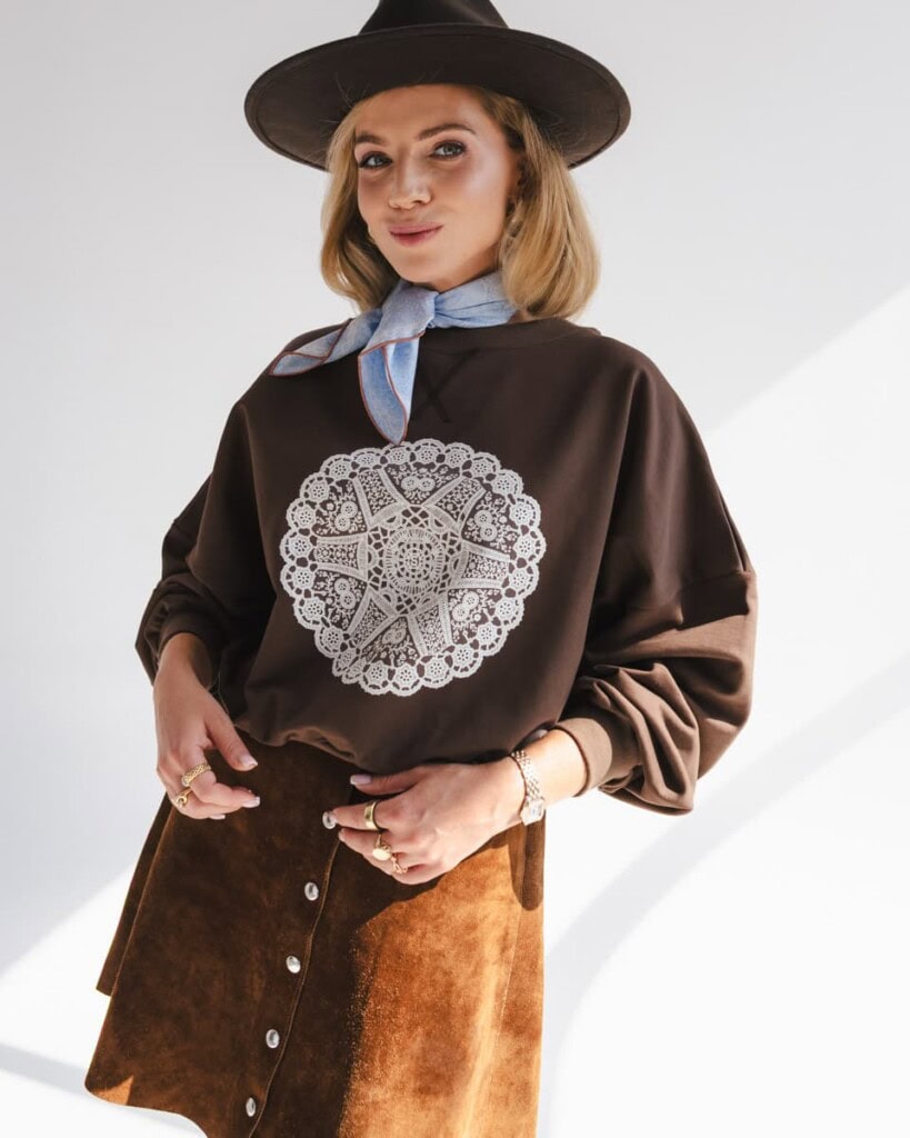 bluza movado brazowa spadiora 5