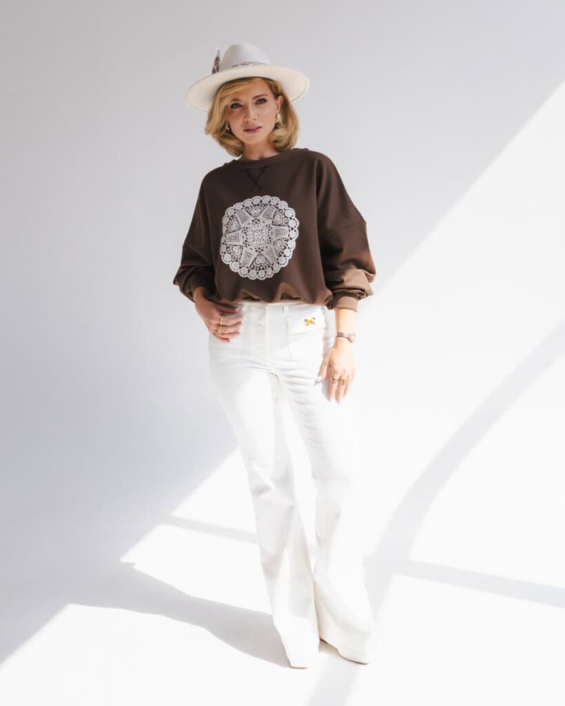 bluza movado brazowa spadiora 9