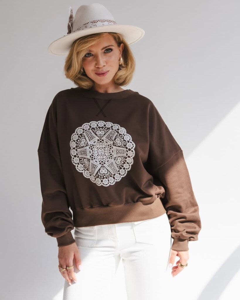 bluza movado brazowa spadiora 13