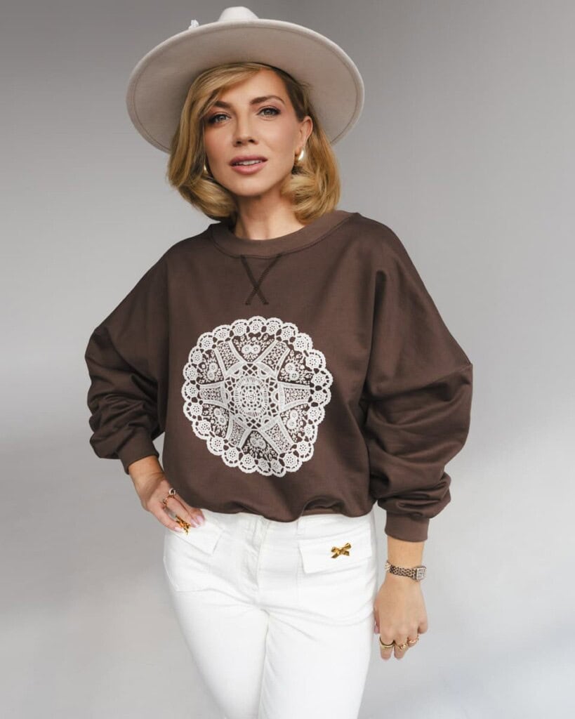 bluza movado brazowa spadiora 15