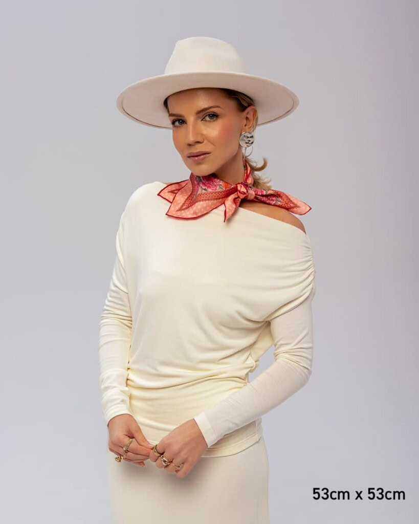 apaszka jedwabna dwustronna rantuch spadiora 