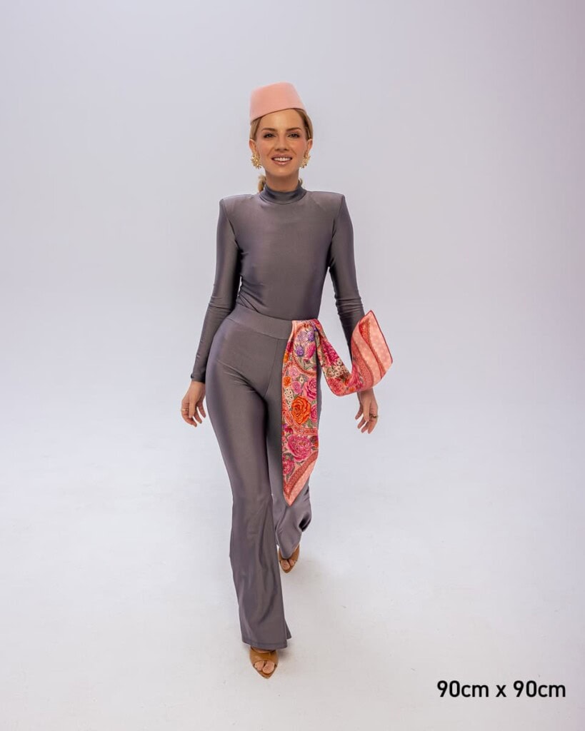 apaszka jedwabna dwustronna rantuch spadiora 16