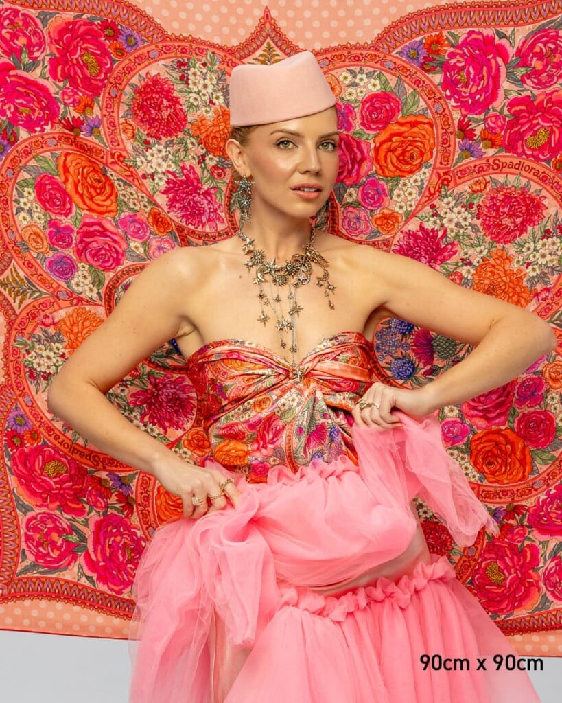 apaszka jedwabna dwustronna rantuch spadiora 23