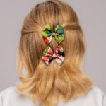 zestaw dwoch spinek do wlosow z jedwabnymi kokardkami arko frykasy spadiora