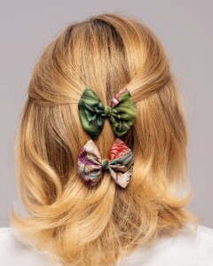 zestaw dwoch spinek do wlosow z jedwabnymi kokardkami arko pomander spadiora 1