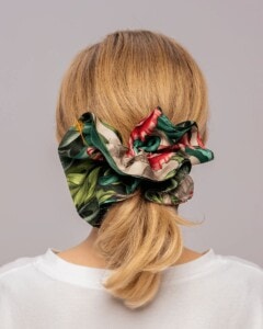 jedwabna gumka scrunchie ornamilo pomander spadiora