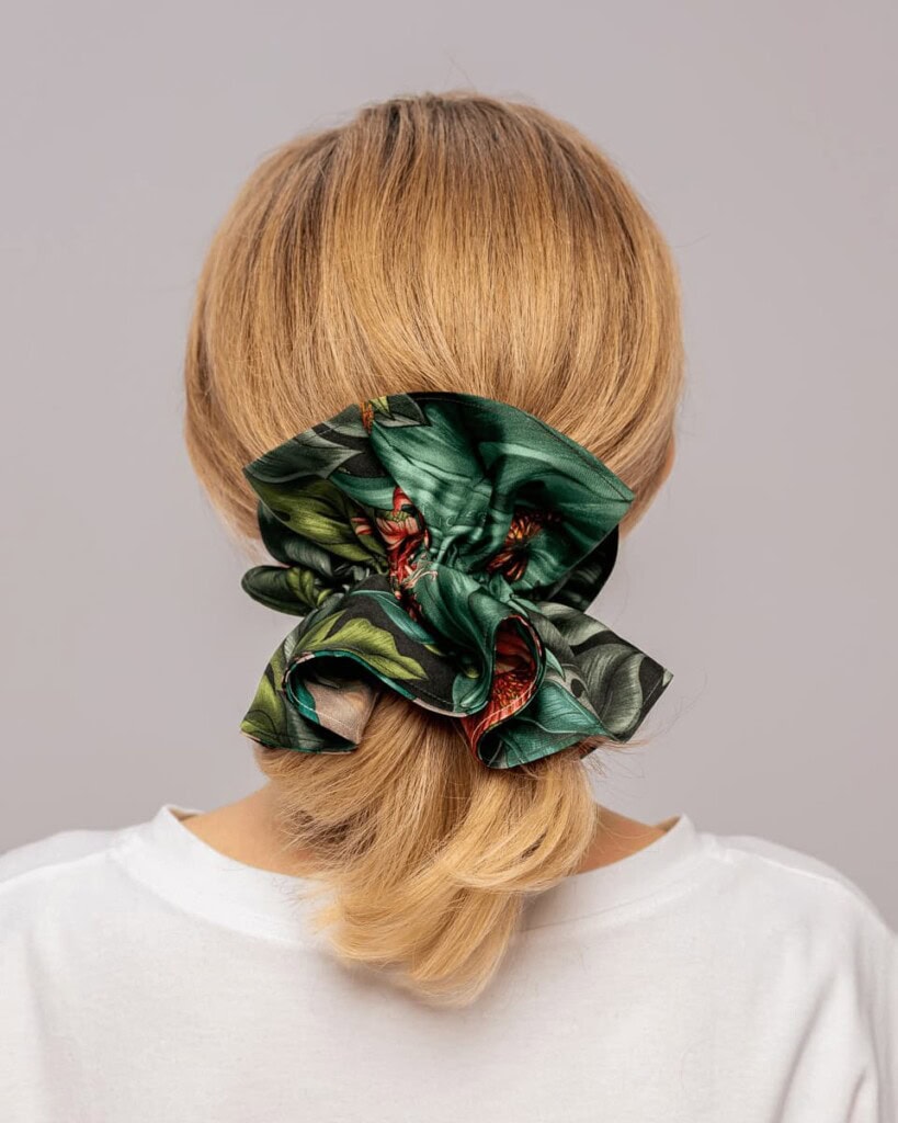 jedwabna gumka scrunchie ornamilo pomander spadiora 1
