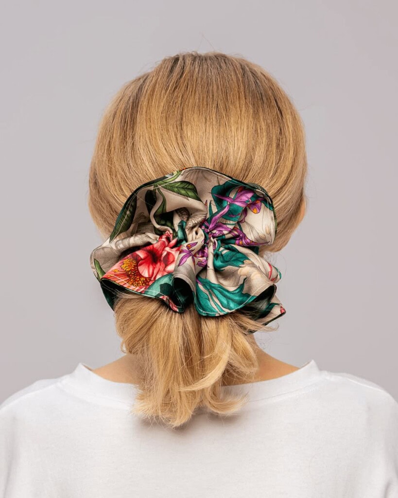 jedwabna gumka scrunchie ornamilo pomander spadiora 2