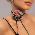 jedwabna roza pomander rozowa spadiora 5