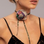 jedwabna roza pomander rozowa spadiora 3