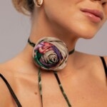 jedwabna roza pomander rozowa spadiora 4