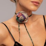 jedwabna roza pomander rozowa spadiora 2