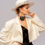 jedwabna roza pomander zielona spadiora 4