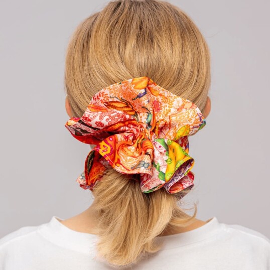 jedwabna gumka scrunchie ornamilo zuki spadiora