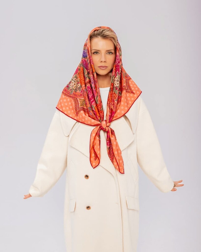 chusta welniano jedwabna dwustronna rantuch spadiora 7